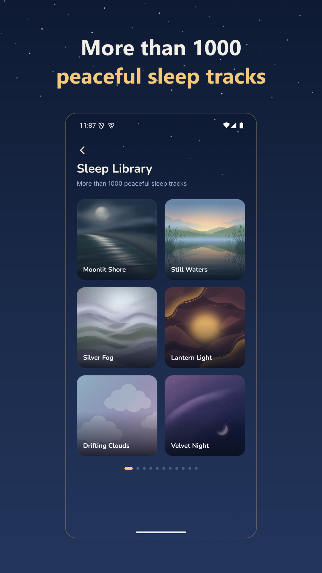 Musiscape app – more than 1000 peaceful sleep tracks